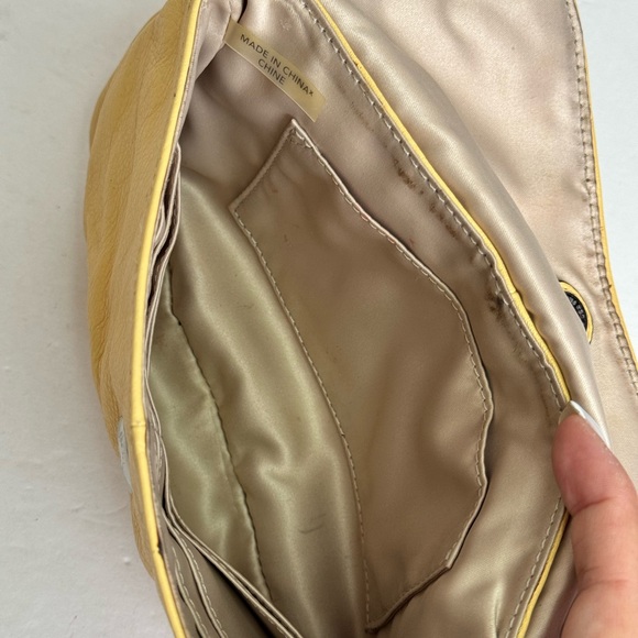 Coach Yellow Leather Large Wristlet Clutch - Picture 8 of 10